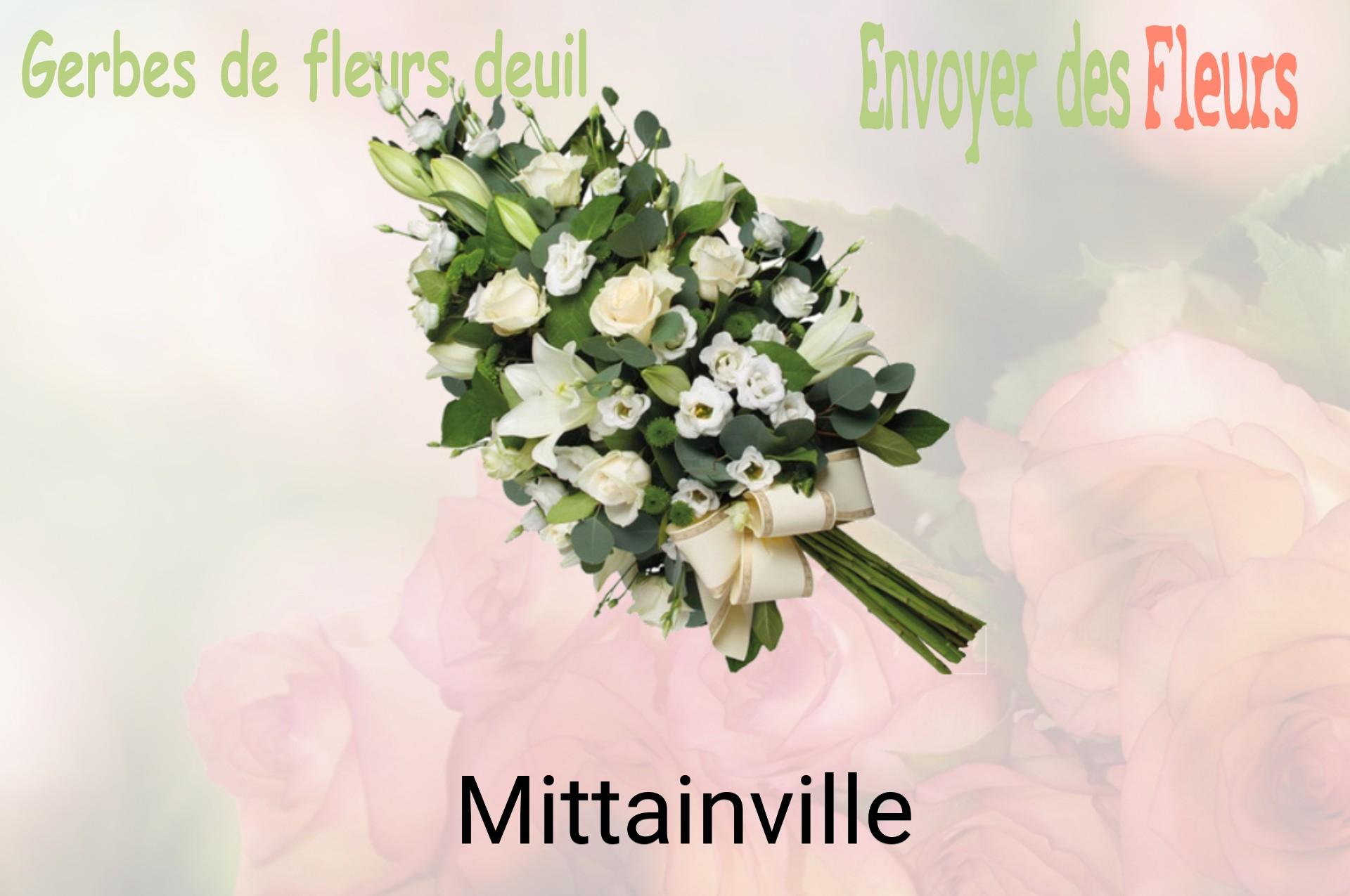 Gerbe de fleurs de deuil livrée à Mittainville